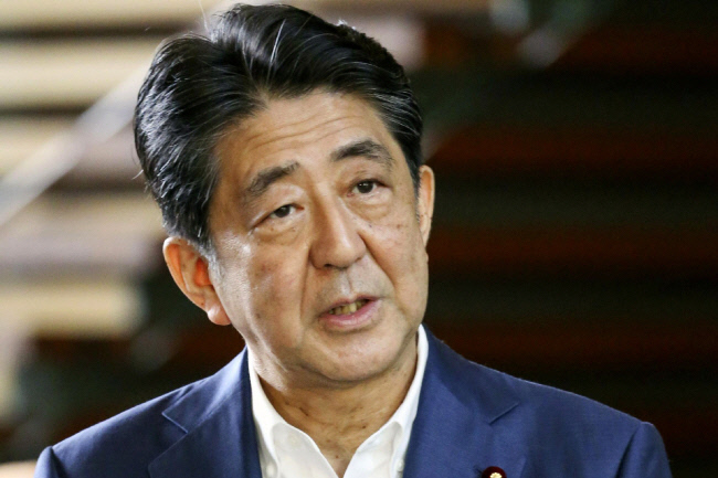 아베 신조 전 일본 총리/AP연합뉴스