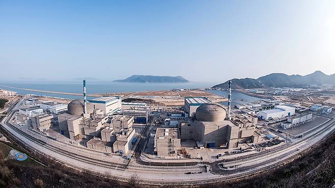 중국 광둥성 타이산 원전 1·2호기. 위키피디아