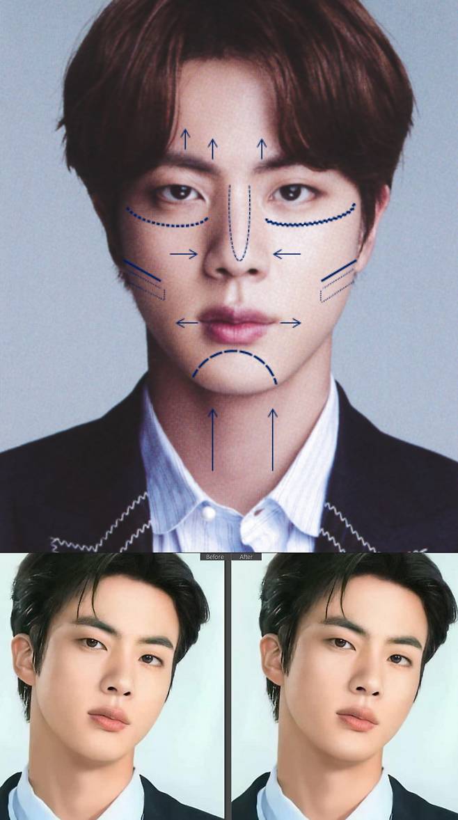 '美의 남신' 방탄소년단 진, '세상에서 제일 잘생긴 남자' 선정