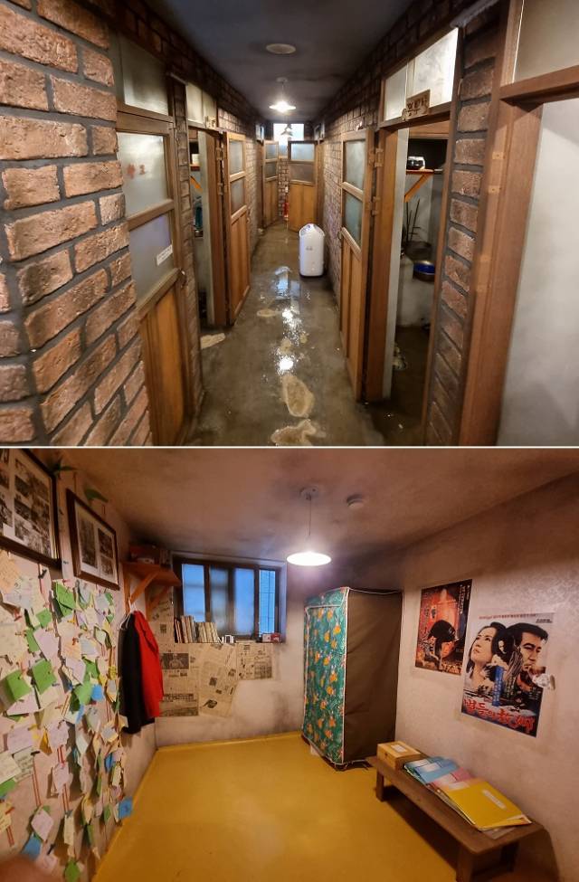 ▲ 노동자생활체험관에 재현해 놓은 벌집과 단칸방의 내부 ⓒ손호철