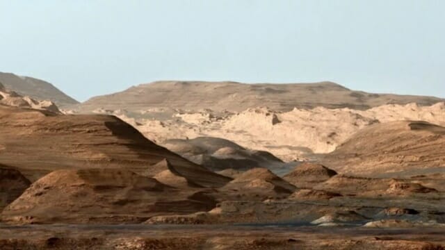 화성 게일 분화구에 있는 샤프 산의 모습 (사진=NASA/JPL)