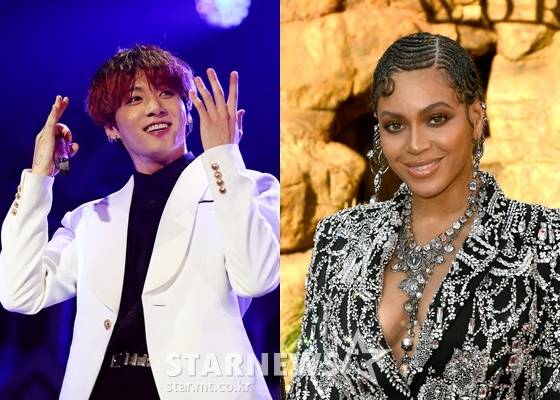 방탄소년단 정국(BTS JUNGKOOK)과 비욘세(Beyonce) /AFPBBNews=뉴스1=스타뉴스