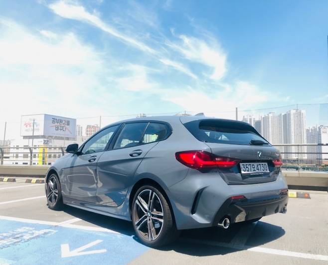 BMW 118d 정면 모습. 사진-글로벌이코노믹 김정희기자