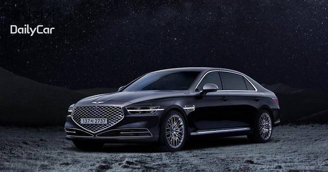 제네시스, G90 스타더스트 </figcation>