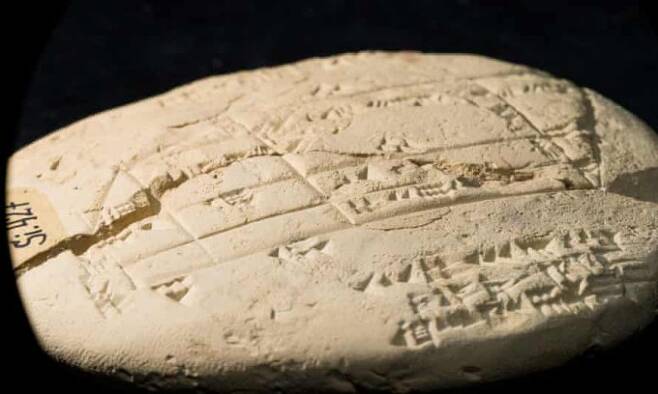 3700년 전 제작된 것으로 추정되는 고대 바빌로니아의 점토판 'Si.427'의 모습이다. 뉴사우스웨일스대 제공