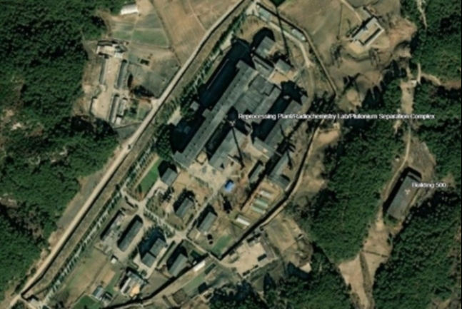 북한 평안북도 영변 핵시설 내 방사화학실험실을 촬영한 위성사진. 뉴스1