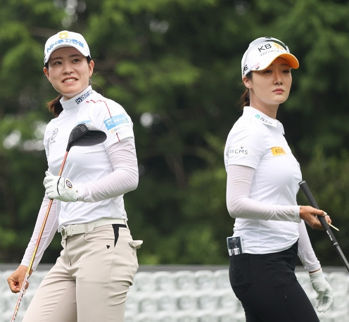 2021년 한국여자프로골프(KLPGA) 투어 대유위니아·MBN 여자오픈에 출전하는 박민지, 오지현 프로. 사진제공=KLPGA