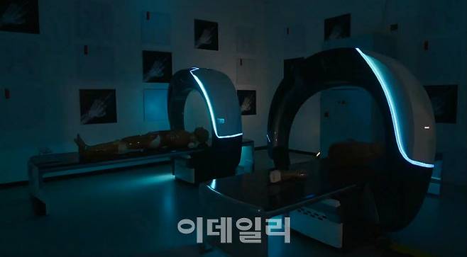 ‘북미방사선학회(RSNA) 컨퍼런스 2020’ 선보인 나녹스 아크 프로토타입 시연장면. (제공=나녹스)