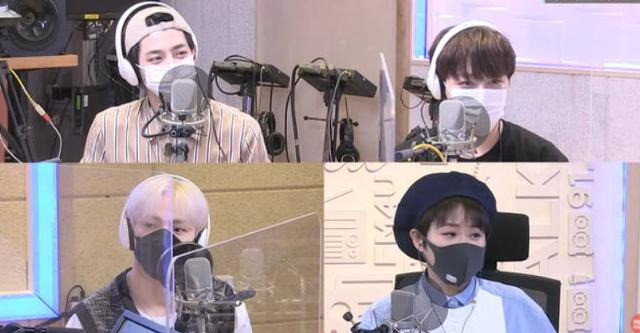 골든차일드 이장준과 보민, 가수 김우진은 11일 방송된 MBC FM4U '정오의 희망곡 김신영입니다'의 '선생님을 모십니다' 코너에 게스트로 출연했다. MBC FM4U 보이는라디오 캡처