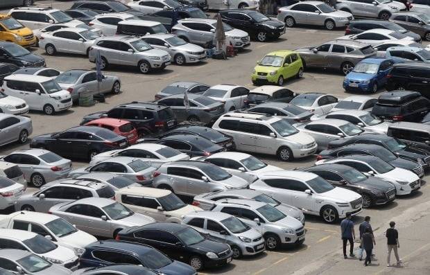 서울 성동구 장안평 중고차 매매시장 모습. 사진=뉴스1