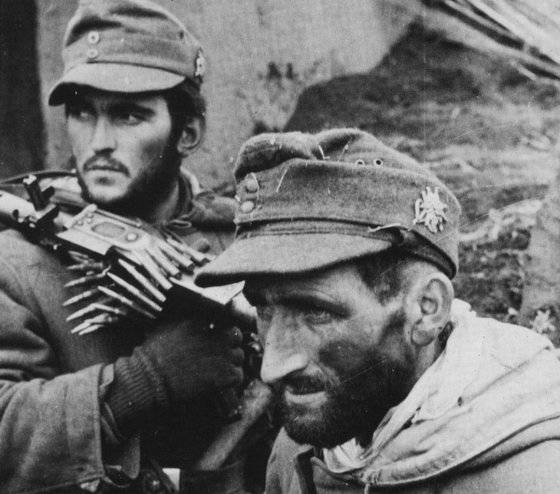 제2차 세계대전 나치 독일 육군의 산악엽병. 모자에 에델바이스 마크가 붙어있다. 위키피디아