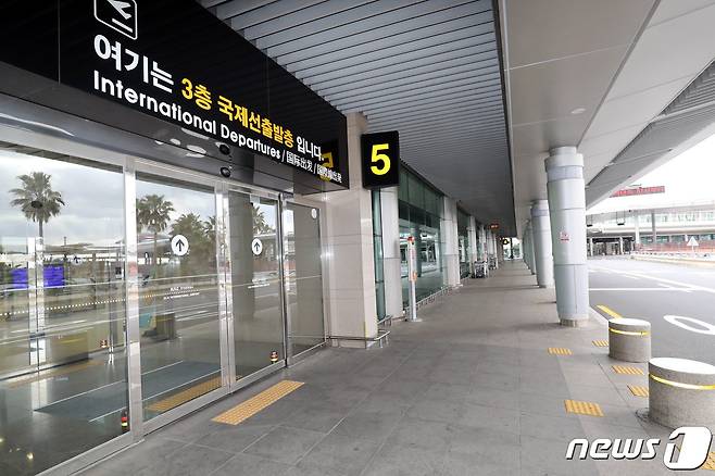 제주공항 국제선 출발 게이트.2020.3.14/뉴스1 © News1 오현지 기자