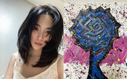 [서울=뉴시스] 권민아가 직접 그린 작품. (사진=권민아 인스타그램 제공).2021.08.17.photo@newsis.com