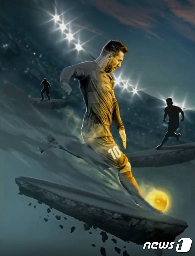 보스 로직이 리오넬 메시 이미지로 만든 NFT 메시버스.(보스로직 인스타그램 갈무리)© 뉴스1