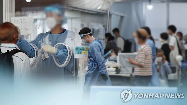 선별진료소 (CG) [연합뉴스TV 제공]