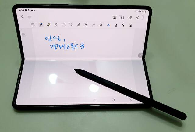 갤럭시Z폴드3. (사진=지디넷코리아)