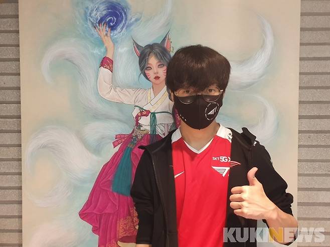 T1 원거리 딜러 '테디' 박진성.&nbsp; &nbsp;사진=강한결 기자