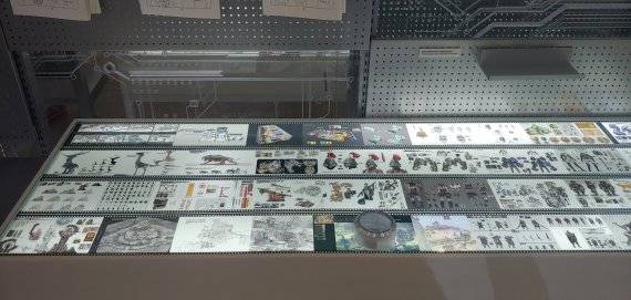 넥슨의 미출시 게임 캐릭터들이 전시돼 있다. 사진=김만기 기자