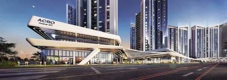 상가동까지 연결한 문주 형태는 그 규모가 더욱 커진다. 사진은 아크로드레브372 문주 설계안 [DL이앤씨 제공]