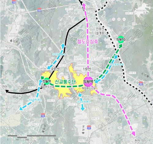 의왕·군포·안산 신도시 조성 계획 [사진 = 국토부]