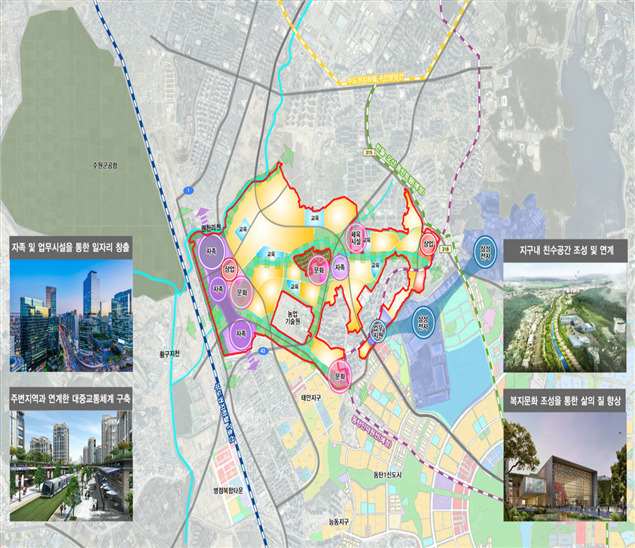 3차 신규 공공택지로 지정된 화성진안 개발구상안 [국토교통부]