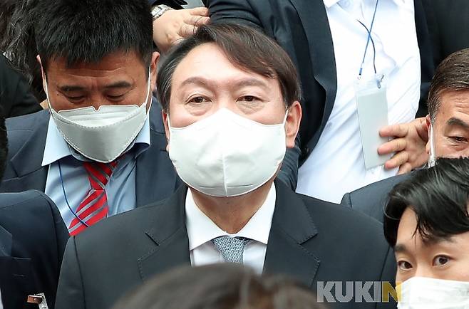 윤석열 국민의힘 대선 예비후보.&nbsp; &nbsp;사진=박효상 기자