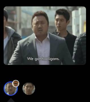 리페이스 앱에 올라온 영화배우 마동석이 등장한 영화의 한 장면.[리페이스 앱 캡처]