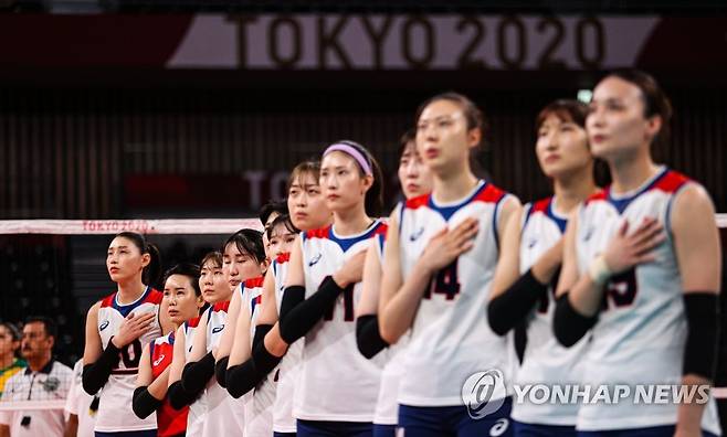 "결승으로 가자!" 배구대표팀, 김연경·박정아 쌍포 가동 [연합뉴스 자료 사진]