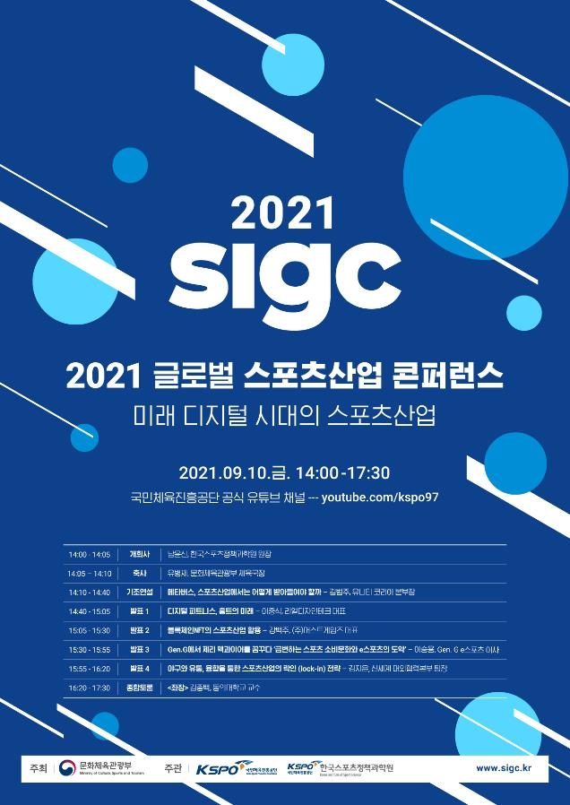 2021 스포츠산업 콘퍼런스 포스터 [문화체육관광부 제공. 재판매 및 DB 금지]