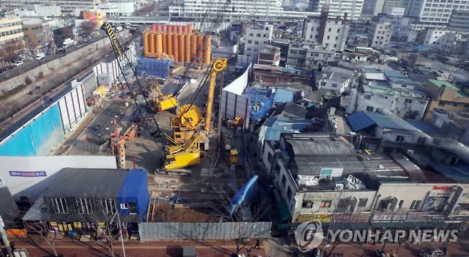 지난 1월 세운재정비촉진지구 3구역 모습 [사진 출처 = 연합뉴스]