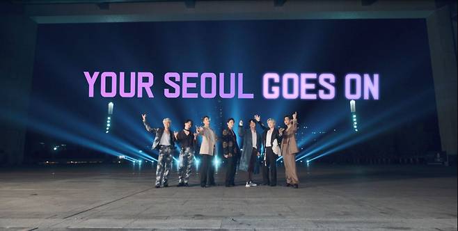 Screenshot of a promotional video made in collaboration between the Seoul city government and BTS (Seoul Metropolitan Government)