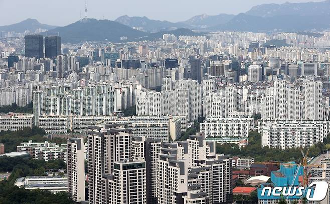 서울 강남구,서초구 일대 아파트 단지의 모습. 2021.9.6/뉴스1 © News1 조태형 기자