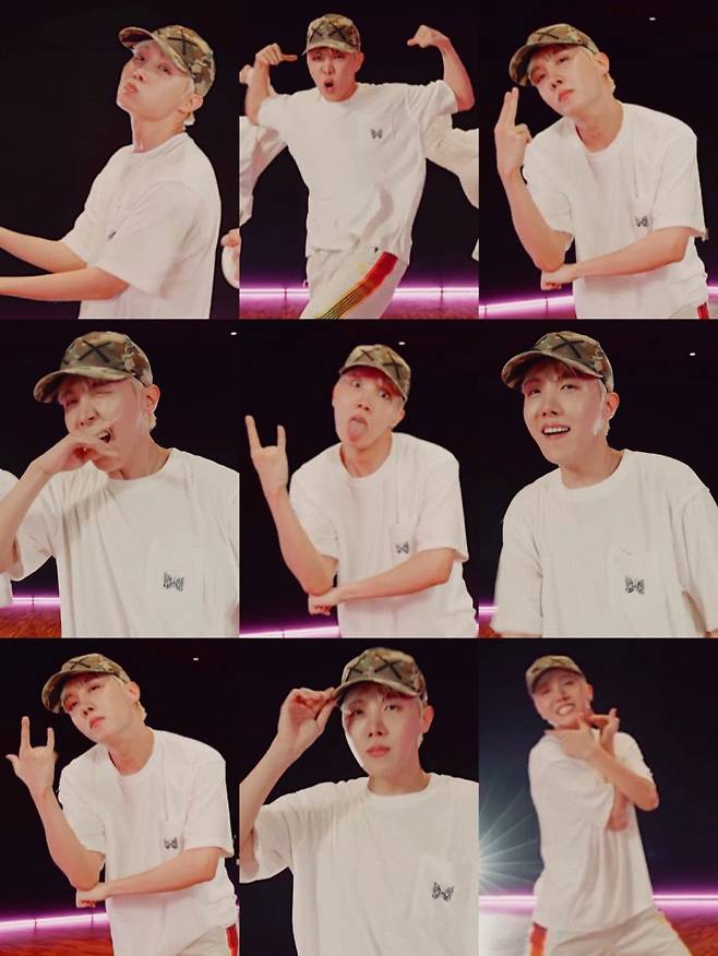 방탄소년단 제이홉 3J 댄스 브레이크 영상에 전 세계 팬심 '후끈'.."Hobi is no joke♡"