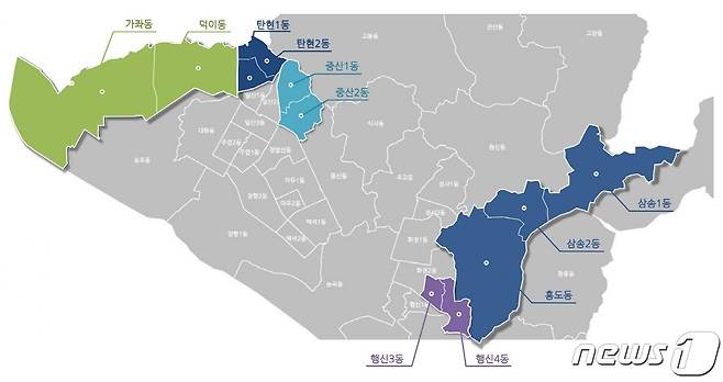 고양시 행정구역 분동 확정안. 지난 10일 관련 조례 개정안이 시의회에서 통과됨에 따라 고양시는 내년 1월 5개 동을 신설해 업무를 시작하게 됐다. (고양시청 제공)© 뉴스1