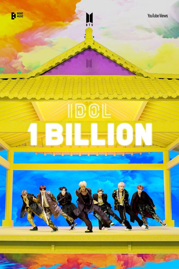 그룹 방탄소년단의 'IDOL' 뮤직비디오 유튜브 조회수가 10억 뷰를 돌파했다. /빅히트 뮤직 제공