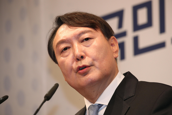 Presidential candidate and former prosecutor general Yoon Seok-youl is shown in this file photo dated June 29. [NEWS1]