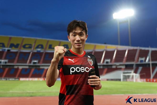 포항스틸러스 키플레이어 강상우. 사진=프로축구연맹