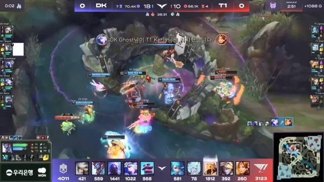 2021 LCK 서머 시즌 결승전 중계화면