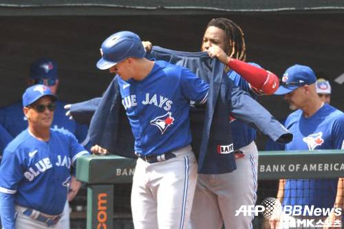 토론토 타선은 이날 22점을 퍼부었다. 사진(美 볼티모어)=ⓒAFPBBNews = News1