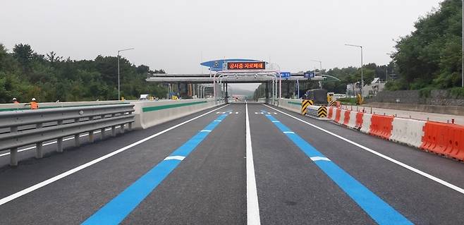 개통 앞둔 춘천 톨게이트 다차로 하이패스 (사진=한국도로공사 강원본부 제공) *재판매 및 DB 금지