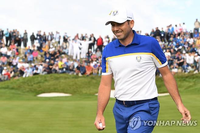 2018년 라이더컵 당시 가르시아의 모습 [EPA=연합뉴스]