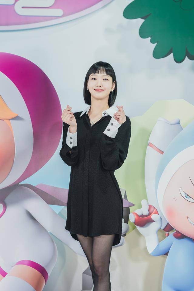 김고은이 '유미의 세포들'의 온라인 제작발표회에 참석했다. 티빙 제공