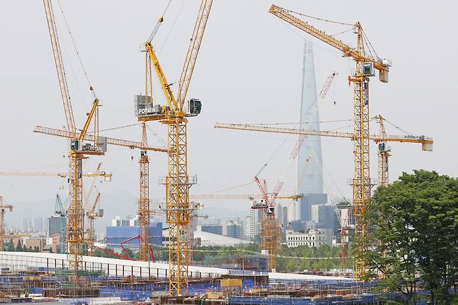 서울의 한 재개발 단지 모습. [연합]