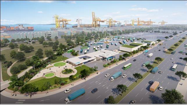 항만 수소복합 스테이션 예상 조감도 [해양수산부 제공. 재판매 및 DB금지]