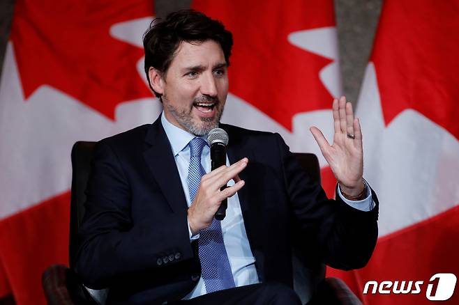 저스틴 트뤼도 캐나다 총리. © 로이터=뉴스1 © News1 정윤영 기자