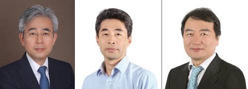 박상현(왼쪽부터)  디지털미디어 담당 상무이사, 김현준 비즈·글로벌 담당 상무이사, 정천기 경영기획 담당 상무이사 [연합뉴스]