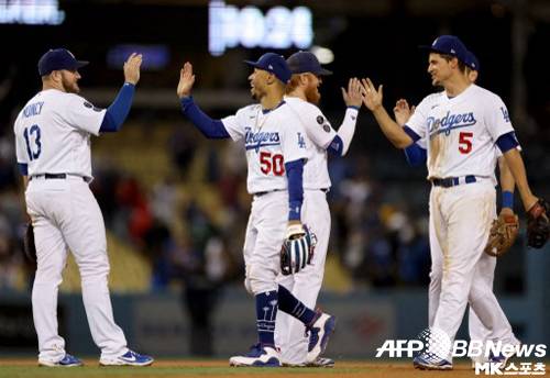 다저스가 포스트시즌 진출을 확정했다. 사진=ⓒAFPBBNews = News1