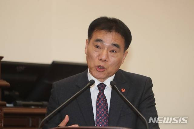 [제주=뉴시스] 양영식 제주도의회 의원(더불어민주당·제주 연동갑) 모습.