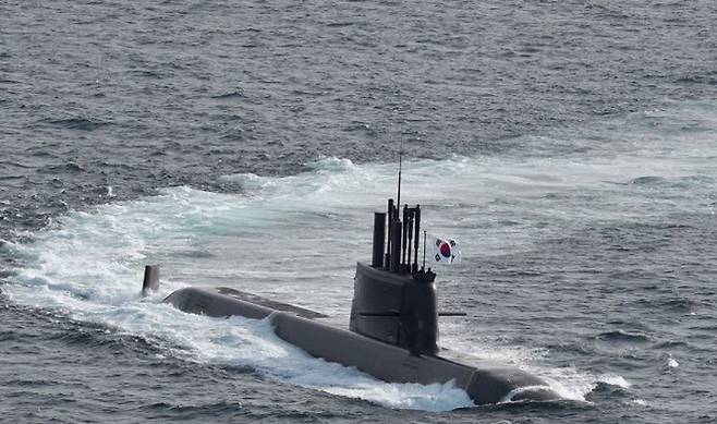 SLBM 장착 첫 독자개발 3천t급 잠수함 '도산안창호함'. 연합뉴스