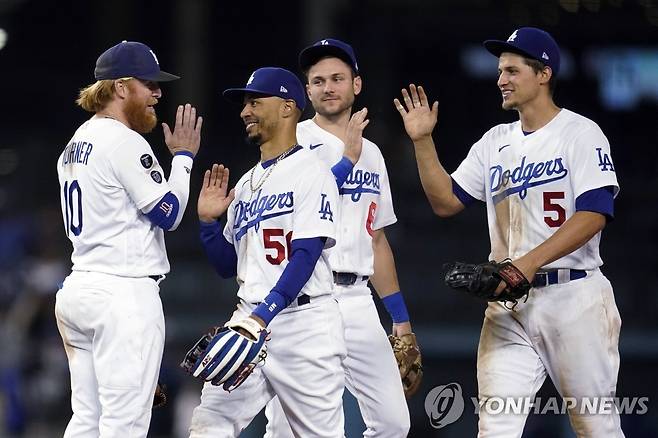 9년 연속 MLB 포스트시즌에 진출한 다저스 [AP=연합뉴스]